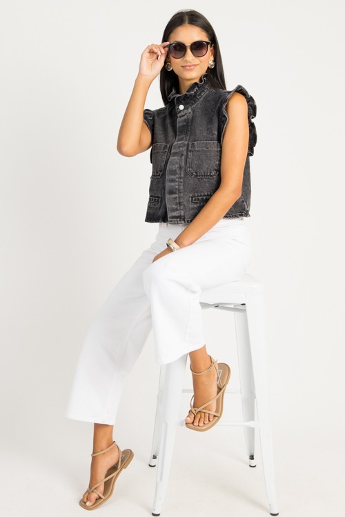 Ruffle Trim Denim Vest, Grey - 0728-86p.jpg