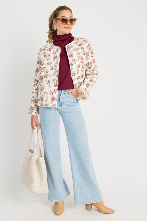 Floral Twill Jacket, Ivory Multi - 0729-103p.jpg