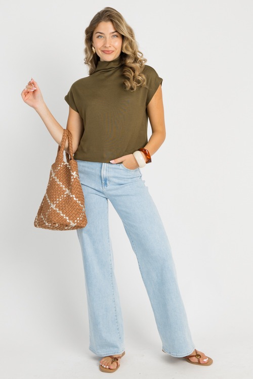 Knit Mock Neck Top, Olive - 0729-120.jpg