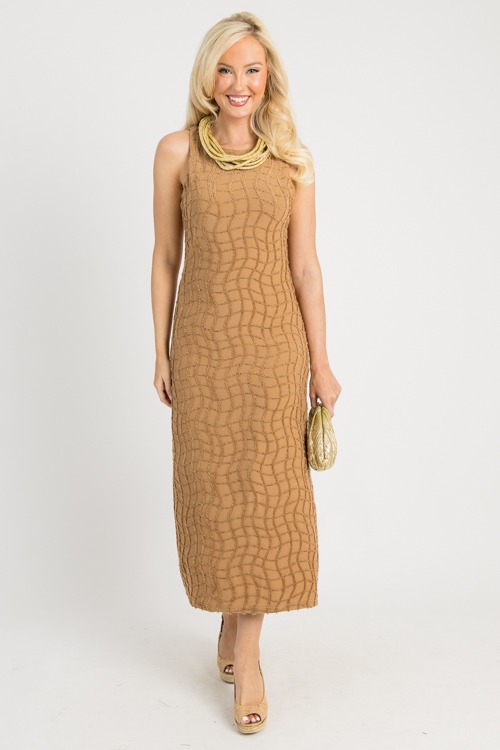 Dazzle Me Knit Midi, Brown
