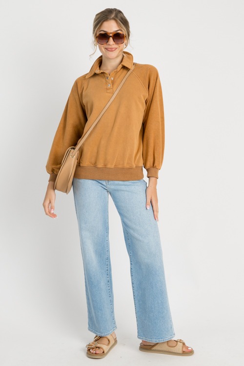 Terry Collared Sweatshirt, Caramel - 0729-31.jpg