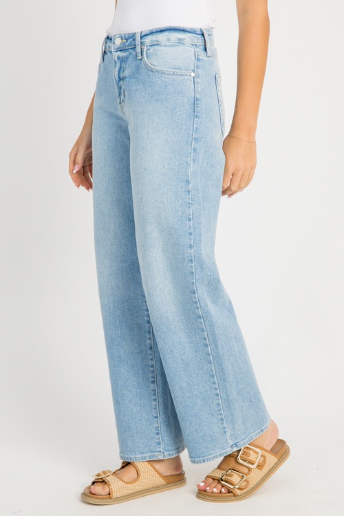 Tia Wide Leg Jeans, Light
