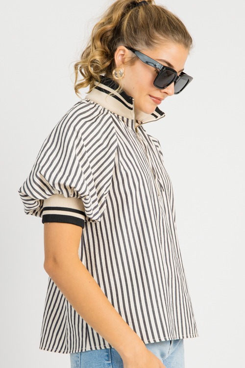 Striped Rib Accent Top, Black - 0729-67.jpg