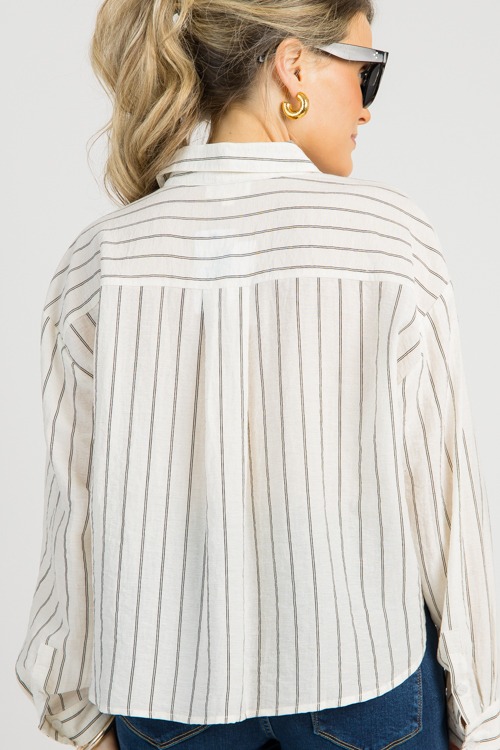 Striped Half Button Shirt, Ivor - 0730-110.jpg