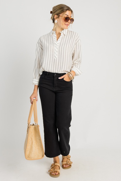 Striped Half Button Shirt, Ivor - 0730-111.jpg