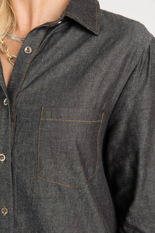 Chambray Shirt Dress Midi, Blac - 0730-3.jpg