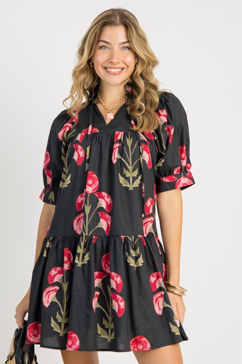 Sophia Floral Dress, Black - 0730-58p.jpg