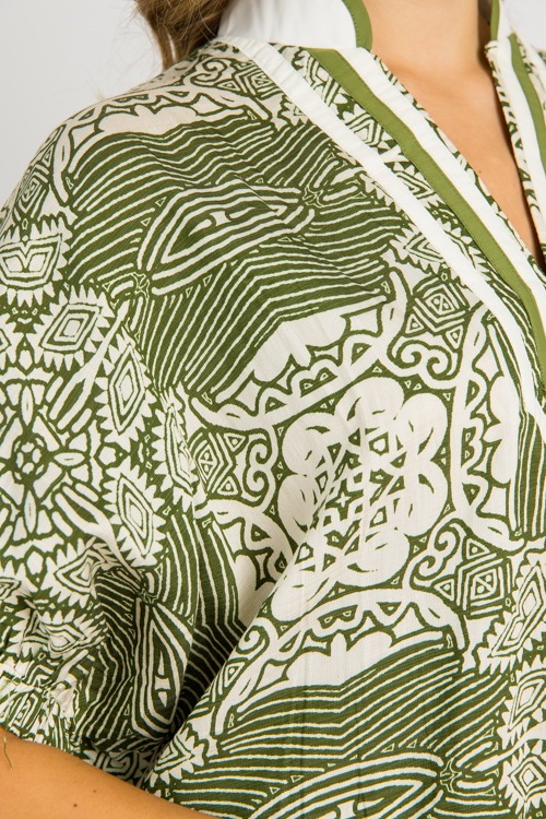 Celine Printed Blouse, Olive - 0730-92.jpg