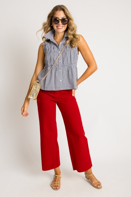 Gingham Tiered Top, White/Black - 0731-125h.jpg