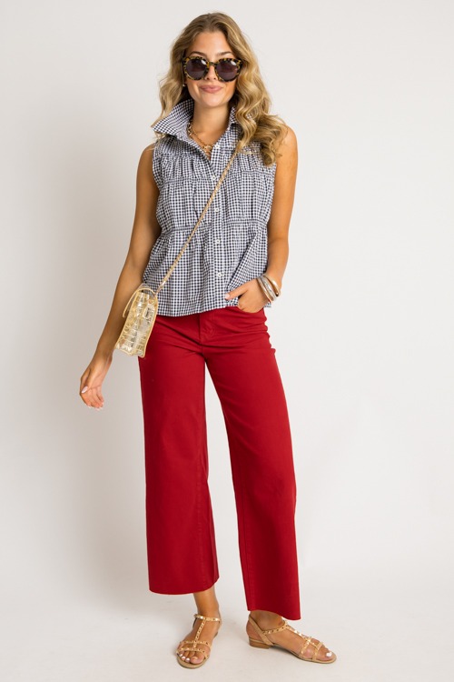 Gingham Tiered Top, White/Black - 0731-131.jpg