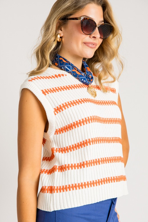 Addie Stripe Sweater, Ivory/Orange - 0731-202.jpg