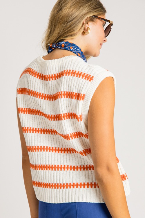 Addie Stripe Sweater, Ivory/Orange - 0731-203.jpg