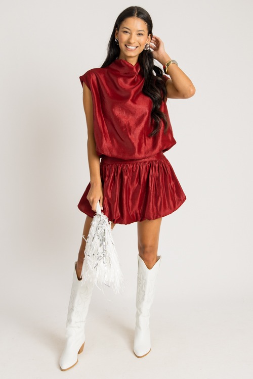Shine On Bubble Skort, Burgundy - 0731-238p.jpg