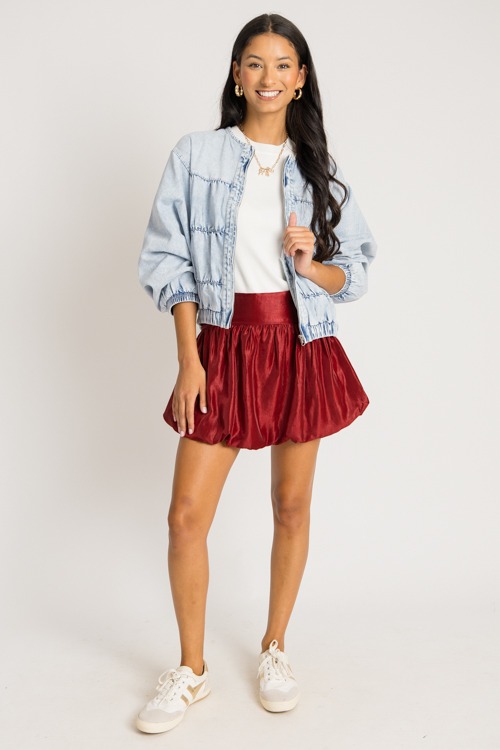 Shine On Bubble Skort, Burgundy - 0731-240.jpg