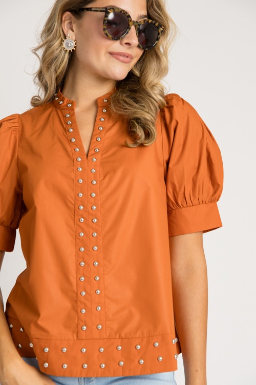 Studded Top, Copper