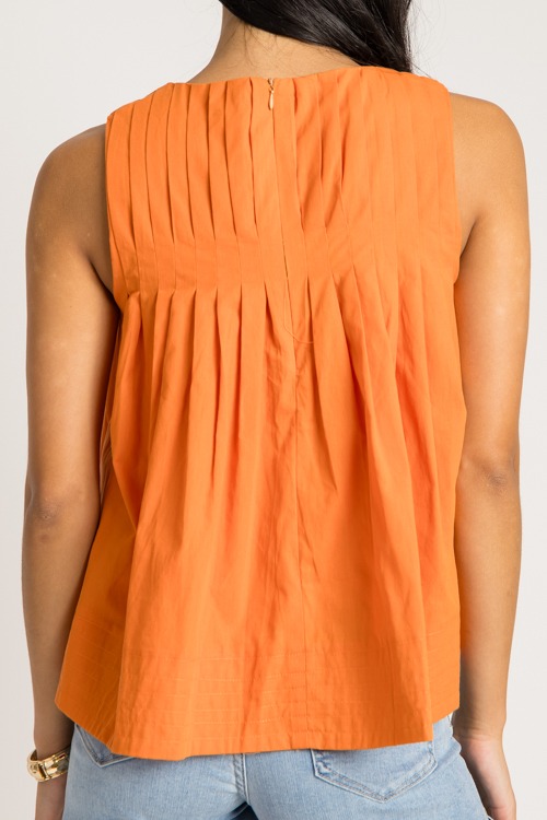 Mindy Pleated Tank, Orange - 0731-321.jpg