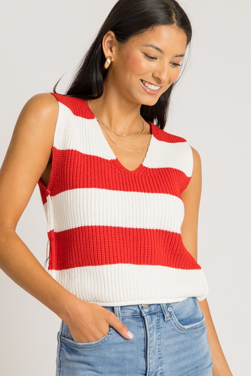 Stripe Out Sweater Tank, Red - 0731-332.jpg