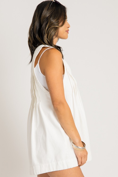 Pintuck Denim Romper, Cream - 0731-362.jpg