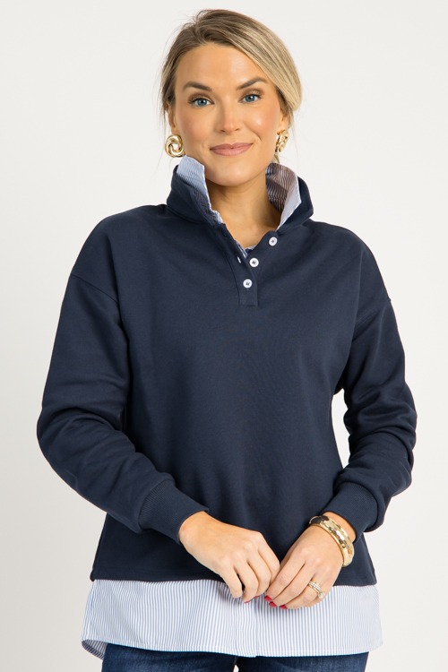 Preppy Chic Layered Top, Navy - 0731-42.jpg