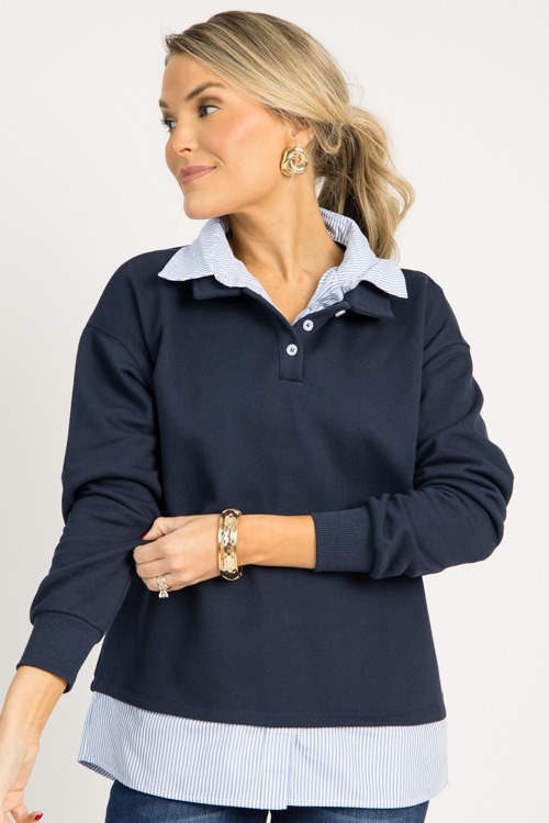 Preppy Chic Layered Top, Navy - 0731-43.jpg