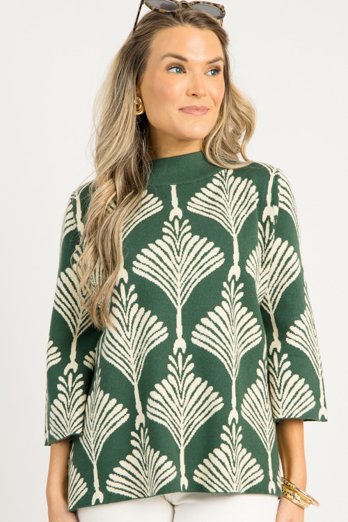 Printed Mock Neck Sweater, Fore - 0731-57.jpg