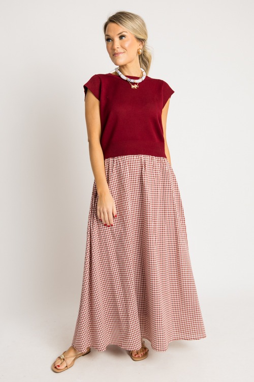 Gingham Maxi Skirt, Crimson - 0731-63.jpg