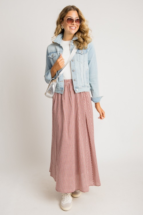 Gingham Maxi Skirt, Crimson - 0731-67p.jpg