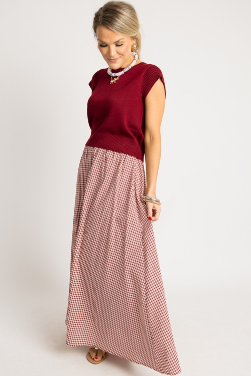 Cap Sleeve Sweater Top, Garnet - 0731-68h.jpg