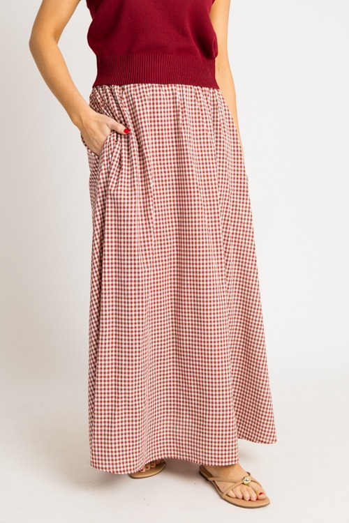 Gingham Maxi Skirt, Crimson - 0731-71.jpg
