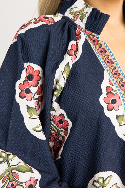 Border Print Bloom Top, Navy - 0731-90.jpg