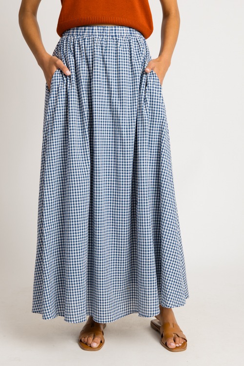 Gingham Maxi Skirt, Navy - 0731-92.jpg
