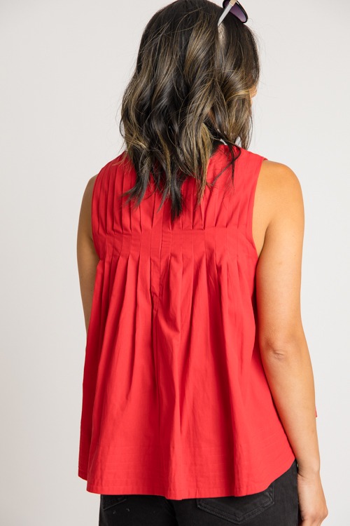 Mindy Pleated Tank, Red - 0731-97.jpg