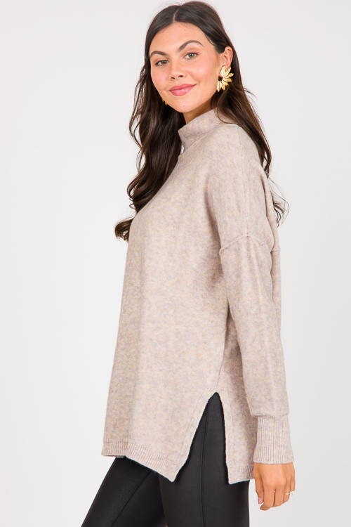 Oatmeal 2025 tunic sweater