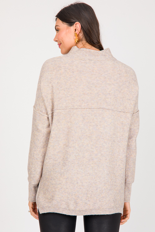 Oatmeal 2025 tunic sweater