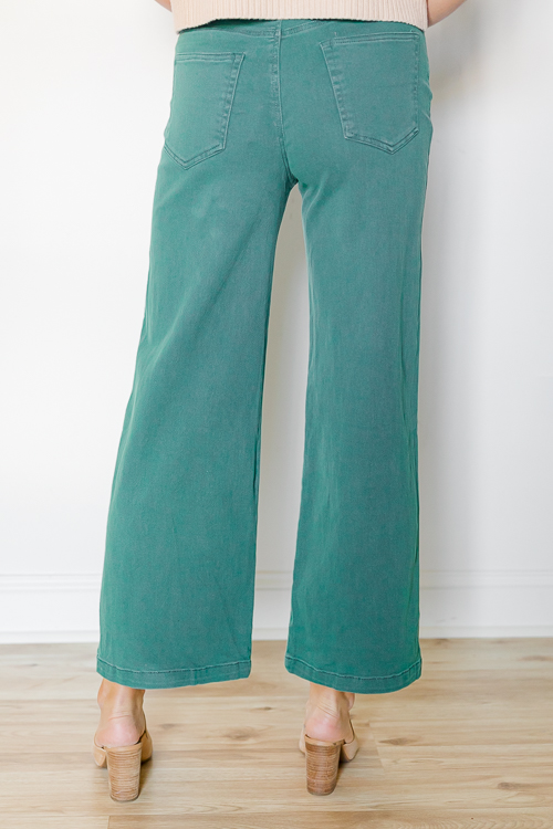 Winnie Wide Leg Jeans, H. Green