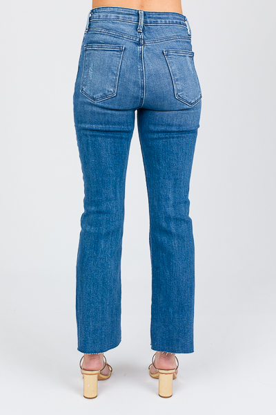 Raw Hem Crop Flares, Medium