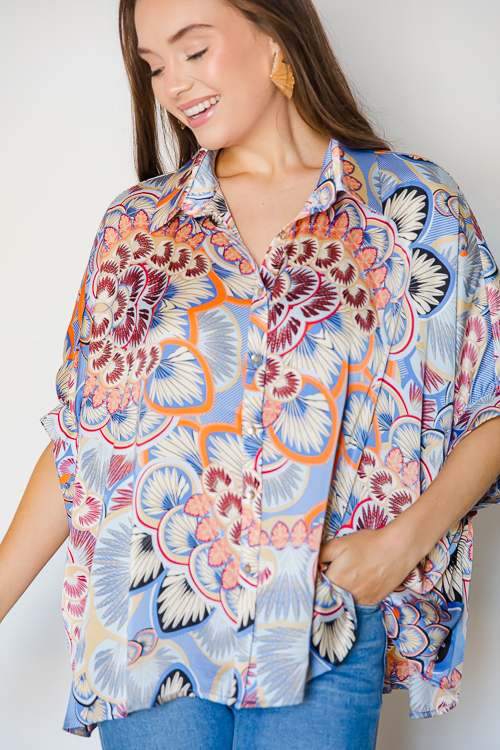 Big Fan Shirt, Periwinkle