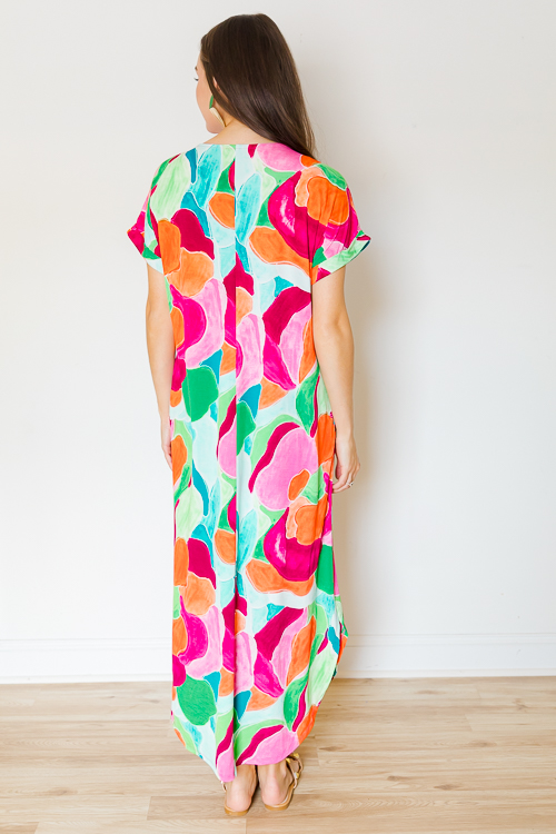 Slinky Multi Print Midi