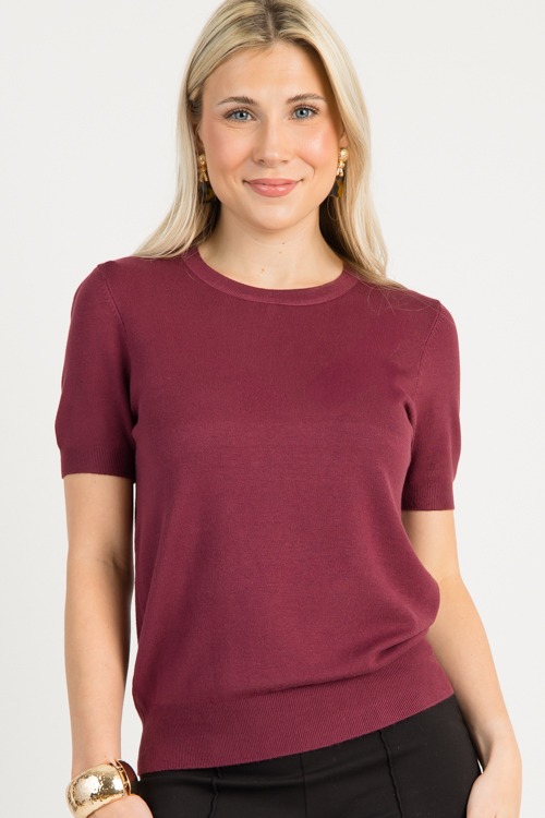 Basic Sweater Top, Burgandy - 0804-120.jpg