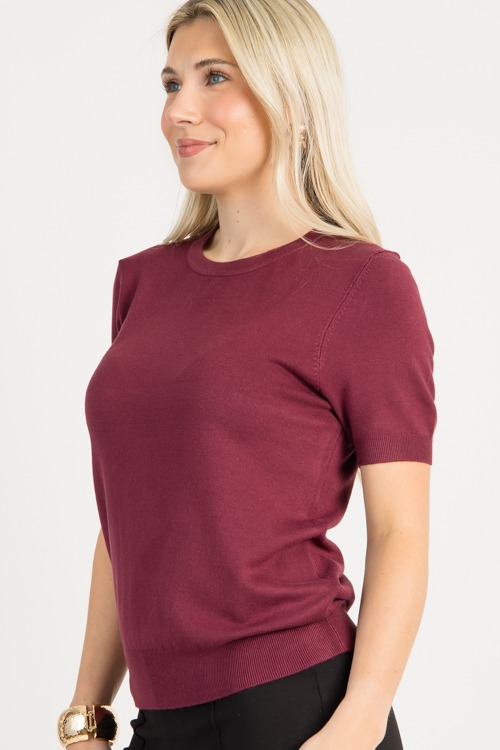 Basic Sweater Top, Burgandy - 0804-121.jpg