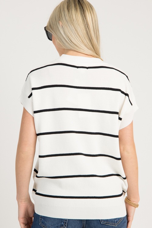 Simone Stripe Sweater, White/Black - 0804-77.jpg
