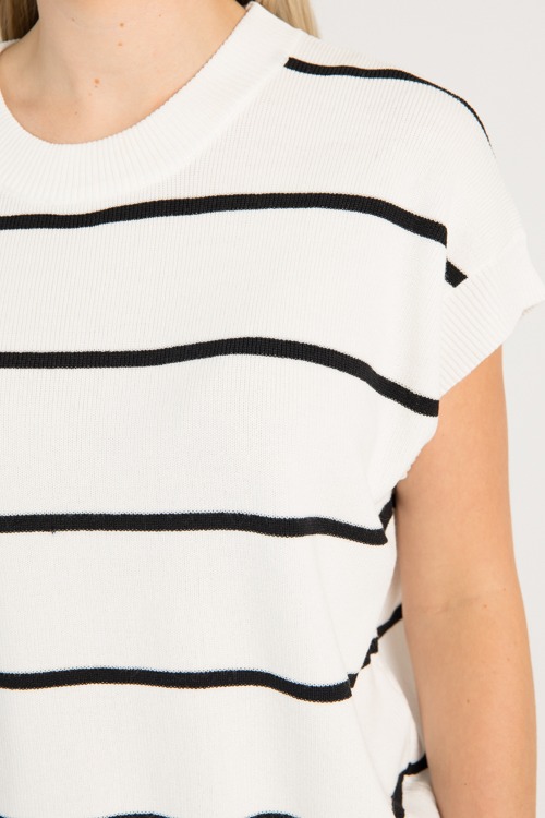 Simone Stripe Sweater, White/Black - 0804-79.jpg