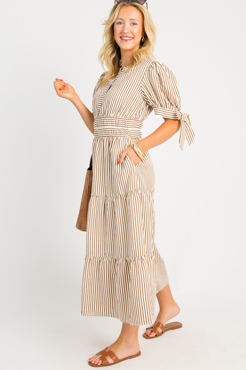 Tie Sleeve Stripe Midi, Mocha - 0805-11.jpg