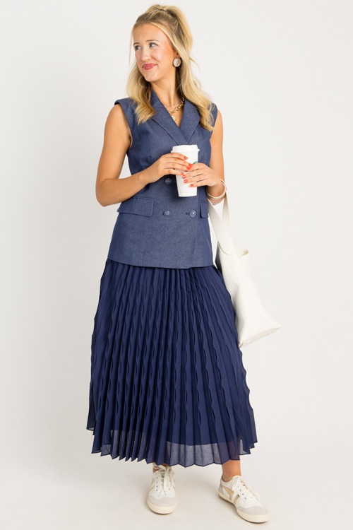 Vest Dressed Pleated Maxi, Navy - 0805-90.jpg