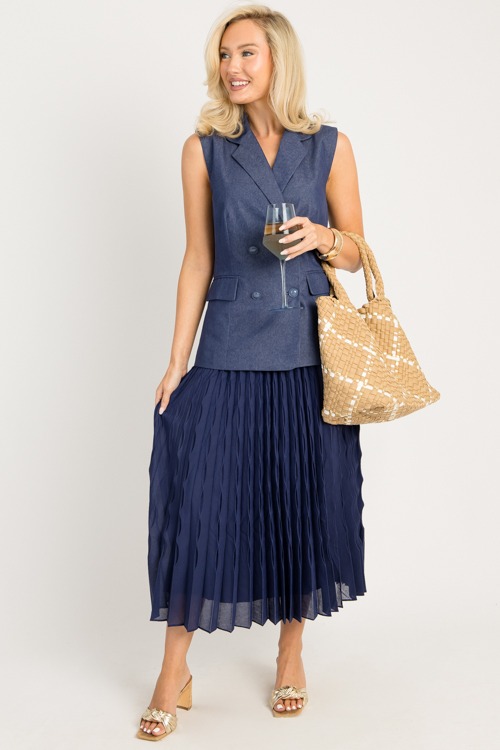 Vest Dressed Pleated Maxi, Navy - 0805-99.jpg