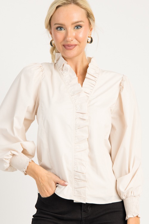 Perfect Ruffle Top, Ecru - 0806-102.jpg
