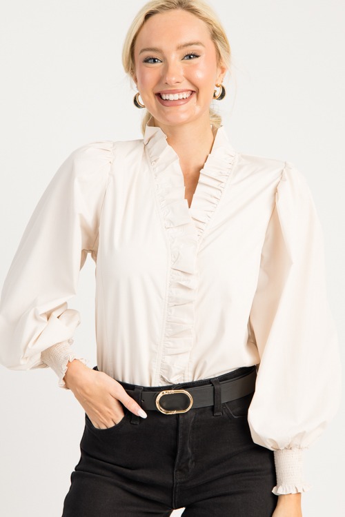 Perfect Ruffle Top, Ecru - 0806-104.jpg