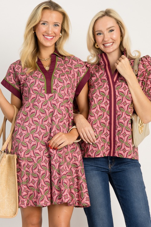 Helene Printed Dress, Wine - 0806-52p.jpg