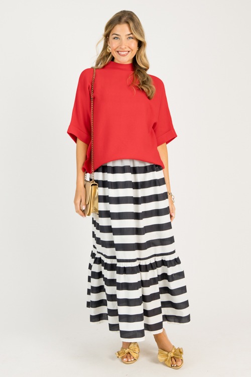 Skyline Stripe Maxi, Black