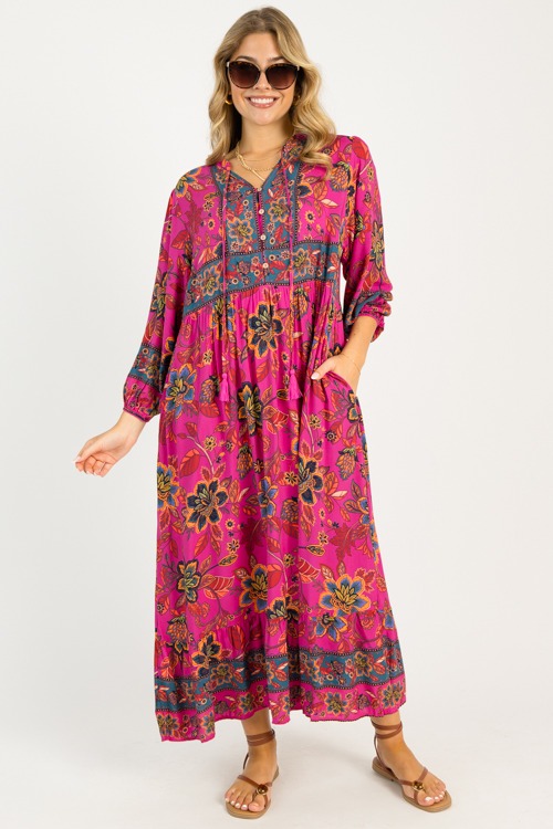 Boho Floral Maxi, Magenta - 0807-12.jpg